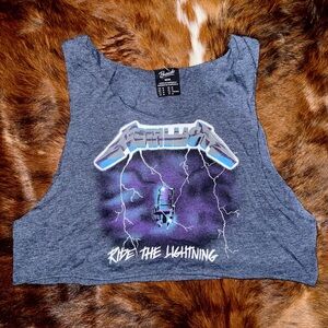 Bravado Navy Blue Metallica Tank Top